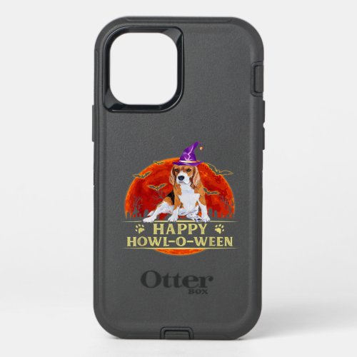 Beagle Ưitch Happy Howloween Halloween Pumpkin OtterBox Defender iPhone 12 Case