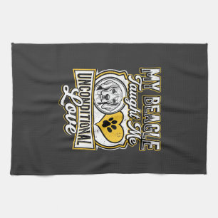 Beagle Unconditional Love Dog Owner Kitchen Towel