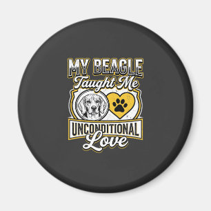 Beagle Unconditional Love Dog Owner Magnet
