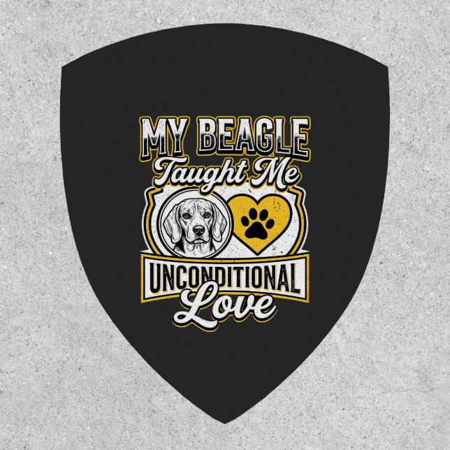 Beagle Unconditional Love Dog Owner Patch (Front)