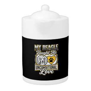 Beagle Unconditional Love Dog Owner Teapot