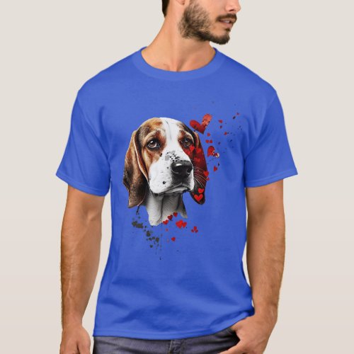 Beagle Valentines Day 3 T_Shirt
