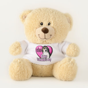 Beagle Valentines Day Teddy Bear