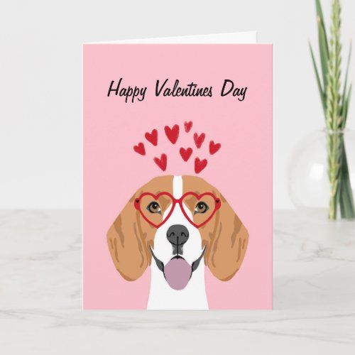 Beagle Valentines Dog Card _ dog valentines love