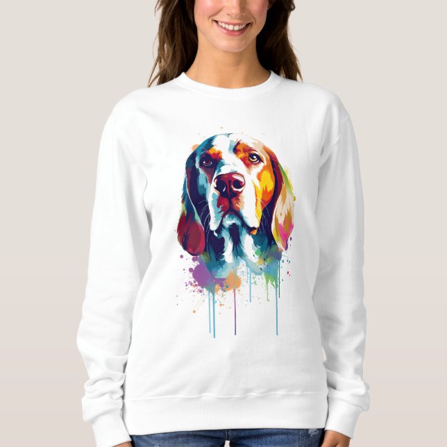 Beagle Vibrant and Colorful Sweatshirt (Front)