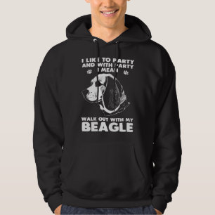 Beagle  Walk Out With My Beagle Dog Hoodie