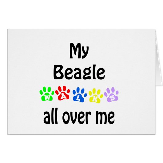 Beagle Walks Design (Front Horizontal)