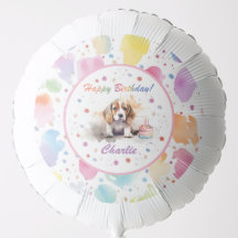 Beagle Watercolor Balloon