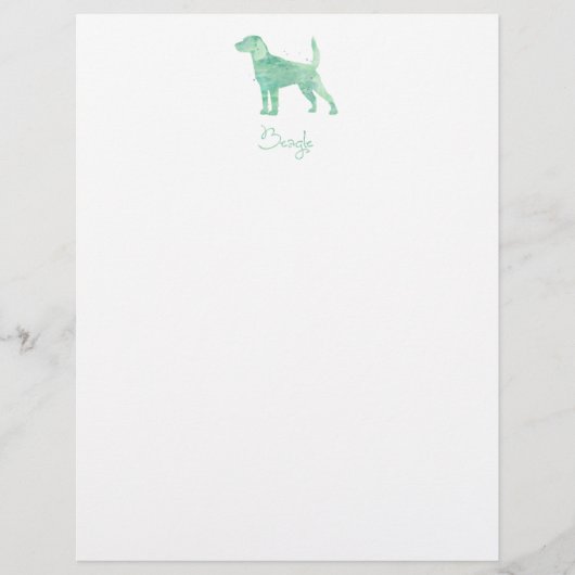 Beagle Watercolor Design (Front)