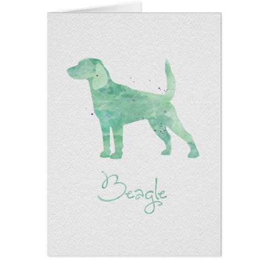 Beagle Watercolor Design (Front)
