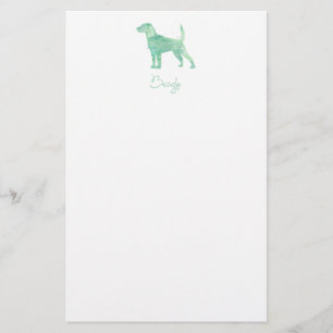 Beagle Watercolor Design Stationery