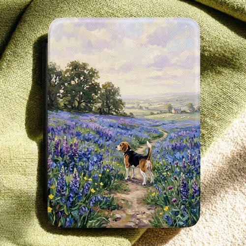 Beagle Wildflower Kindle Case