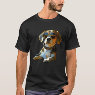 Beagle with Sunglasses Beagles Dog Puppy Cute Engl T-Shirt