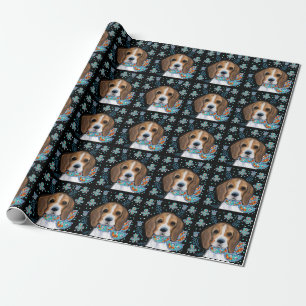Beagle wrapping paper