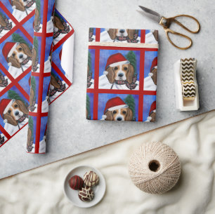 Beagle     wrapping paper
