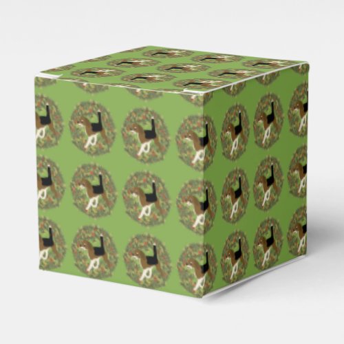 Beagle Wreath Favor Boxes