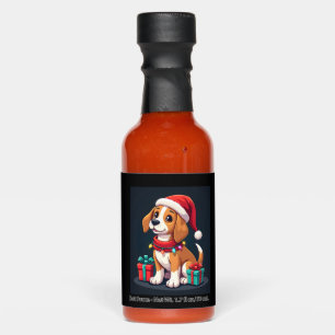 Beagle Xmas Lighting Santa Beagle Dog Christmas Ta Hot Sauces