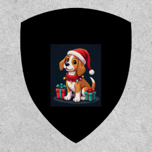 Beagle Xmas Lighting Santa Beagle Dog Christmas Ta Patch