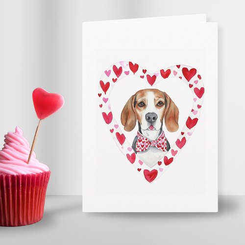 Beagle Youve fetched my heart custom Valentine Holiday Card