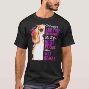 Beagles Are A Girls Best Friend Dog Mama Mothers D T-Shirt