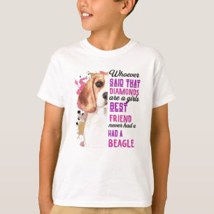 Beagles Are A Girls Best Friend Funny Dog Womens T-Shirt