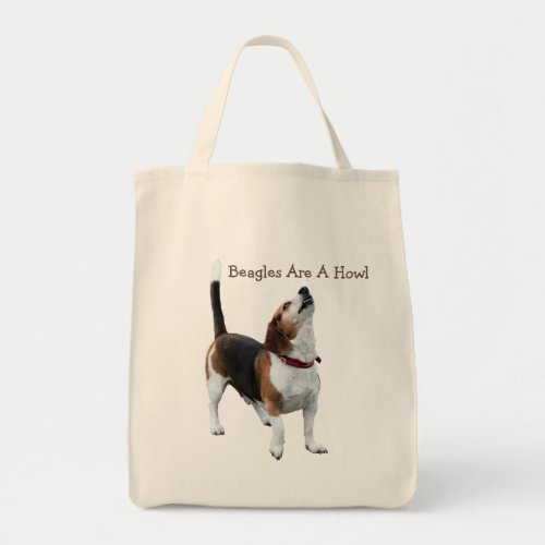 Beagles Are A Howl Cute Dog   Tote Bag