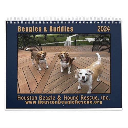 Beagles  Buddies 2024 Wall Calendar