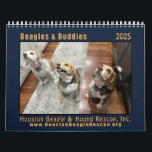 Beagles & Buddies 2025 wall calendar<br><div class="desc">2025 wall calendar with beautiful photos of beagles and their buddies,  in support of Houston Beagle and Hound Rescue Inc.</div>