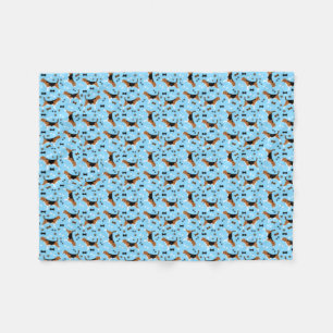Beagles Cute Beagle Pattern Fleece Blanket