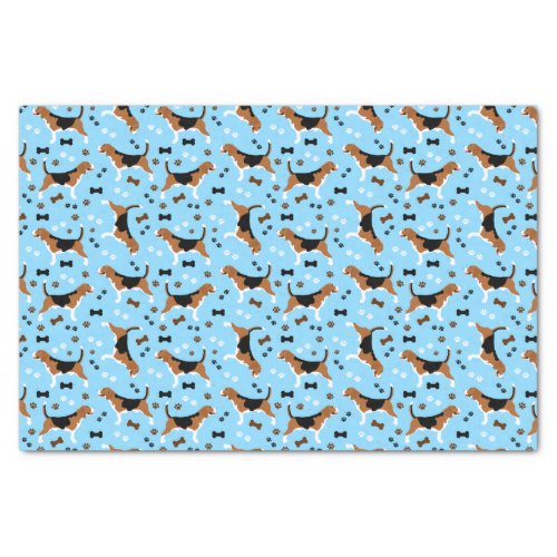 Beagles Dog Pattern Cute Beagle Tissue Paper