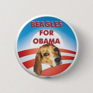 Beagles for Obama Button
