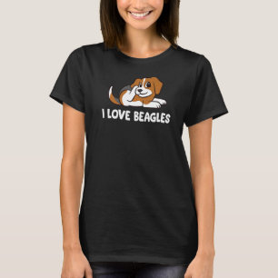 Beagles I love beagles T-Shirt