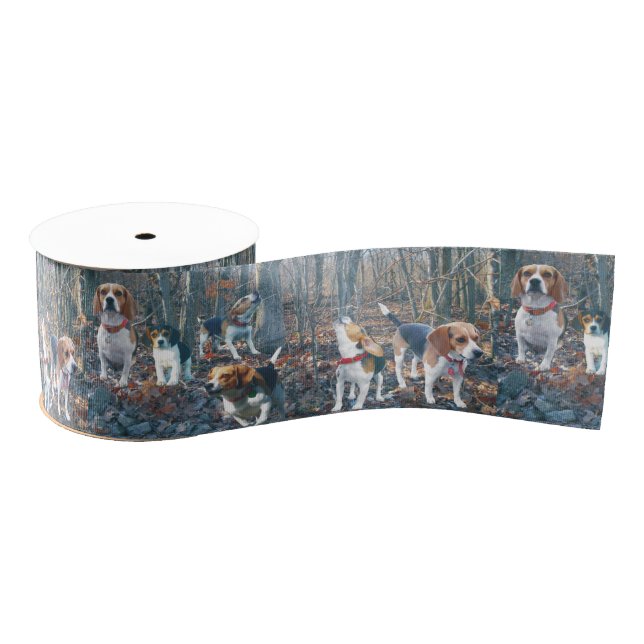 Beagles in the Woods Beagle Ribbon (Spool)