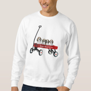 Beagles In Wagon Unisex Sweatshirt