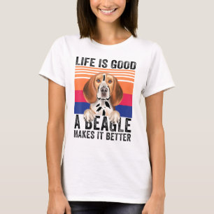 Beagles Makes Your Life Good Vintage T-Shirt