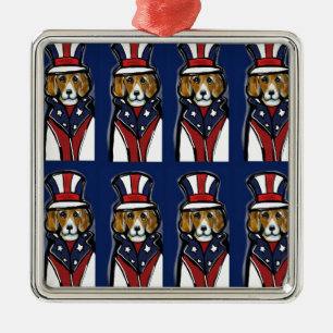 BEAGLES METAL ORNAMENT