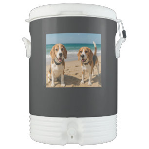 Beagles on the Beach Beverage Cooler