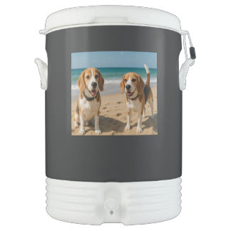 Beagles on the Beach Beverage Cooler