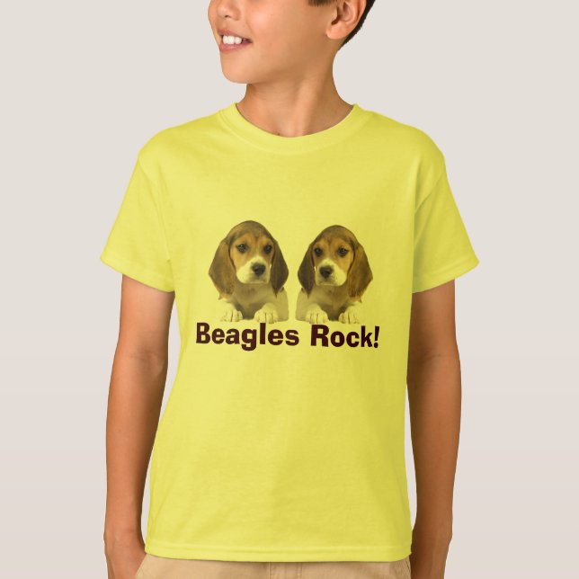 Beagles Rock Kids T-Shirt (Front)