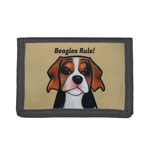 Beagles Rule _ Cartoon Photo Wallet