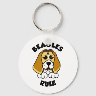 Beagles Rule! Keychain
