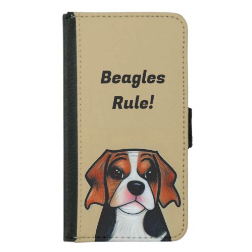 Beagles Rule Wallet Phone Case