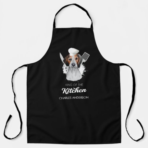Beaglier Dog King of the Kitchen Cooking Dog Chef Apron