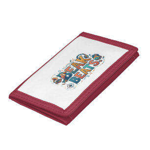 Beak Beats – Fun Bird Music Graphic T-Shirt Trifold Wallet