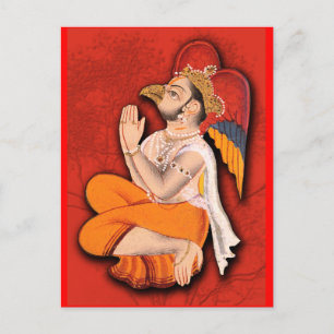 Beaked Holy Man with Wings Postcard