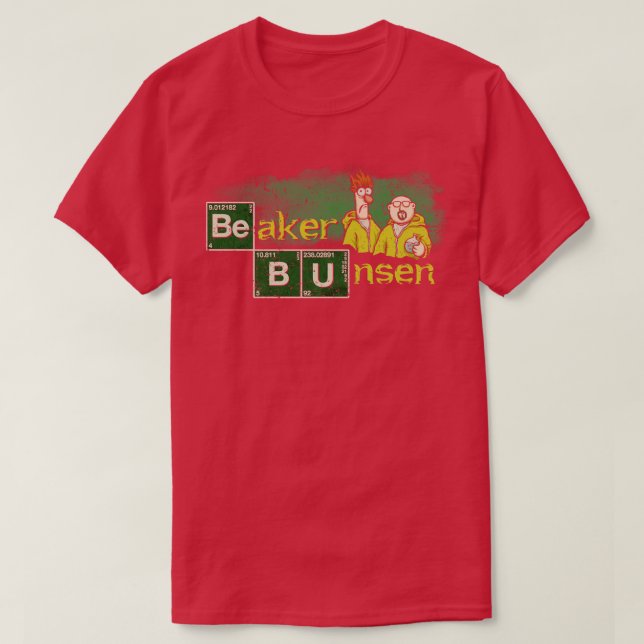 Beaker and Bunsen T-Shirt (Design Front)
