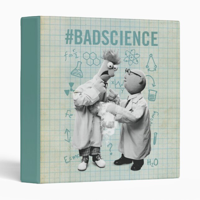 Beaker & Bunsen | #BadScience 3 Ring Binder (Front/Spine)