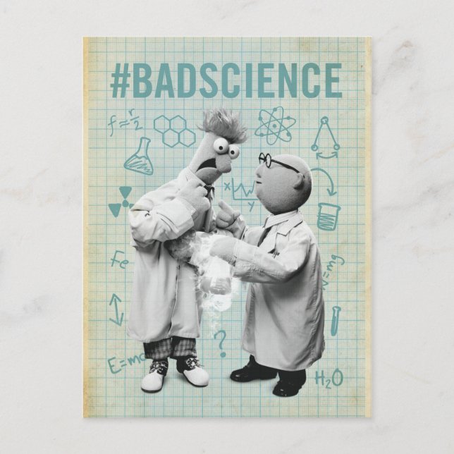 Beaker & Bunsen | #BadScience Postcard (Front)