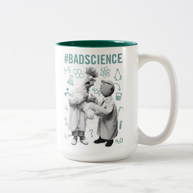 Beaker & Bunsen | #BadScience Two-Tone Coffee Mug (Right)