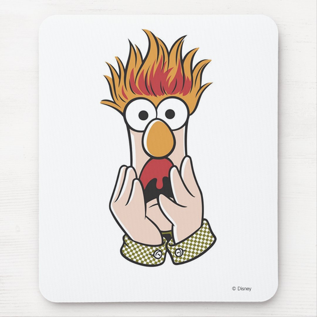 Beaker Screaming Disney Mouse Pad Zazzle